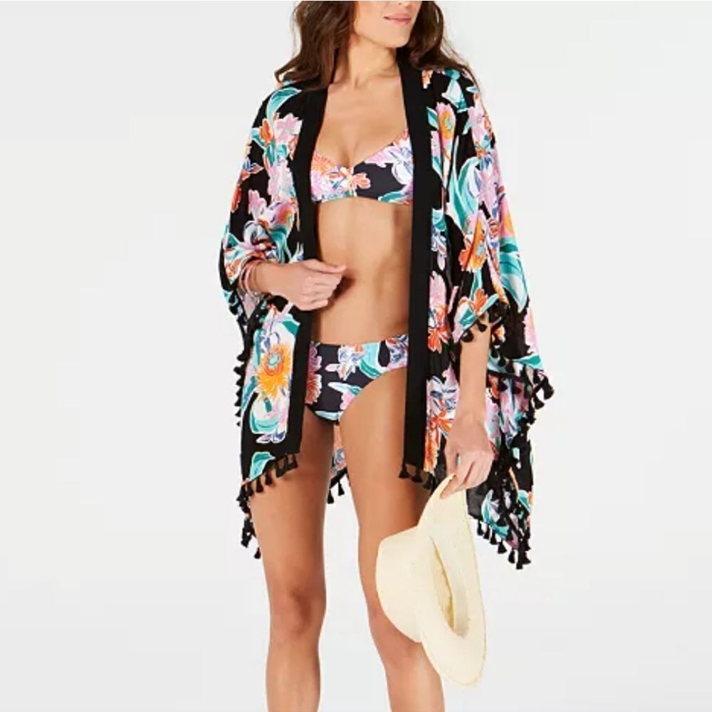 Trina Turk Floral Kimono Swimsuit Coverup